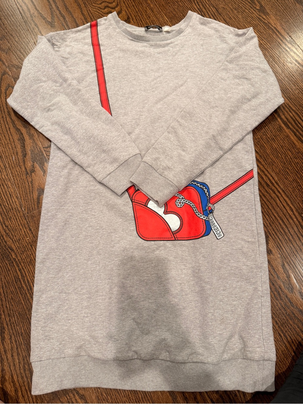 Moschino Light Gray Crewneck Sweatshirt